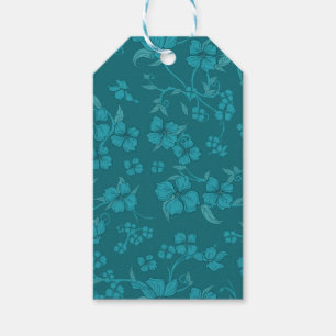 Etiqueta Para Presente Padrão 2 das flores assustadoras