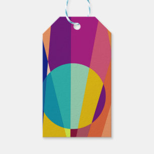Etiqueta Para Presente padrão Bauhaus