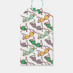 Etiqueta Para Presente Padrão Bra Multicolor