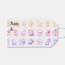 Padrão Colorido de Cães e Cães