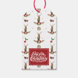 Etiqueta Para Presente Padrão de Cerveja do Natal Personalizado