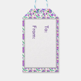 Etiqueta Para Presente Padrão de Painéis