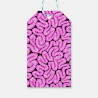 Etiqueta Para Presente Padrão do Cérebro Zombie