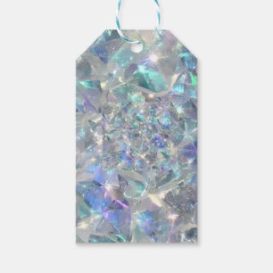 Etiqueta Para Presente Padrão do Quartz Crystal Sparkly