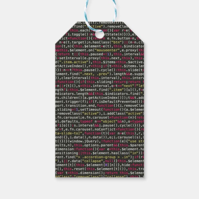 Etiqueta Para Presente Padrão do terminal do desenvolvedor (Frente)