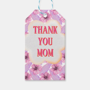 Etiqueta Para Presente Padrão floral em aquarela personalizado e customiz