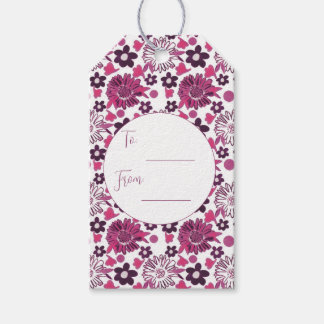 Etiqueta Para Presente Padrão Floral Na moda único