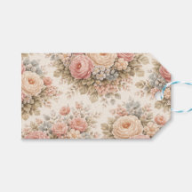Padrão Floral Vintage Romântico com Rosas
