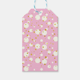 Etiqueta Para Presente Padrão Geométrico Moderno - Pink Natal