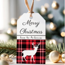 Padrão Xadrez Vermelho Escocês de Natal Cervo