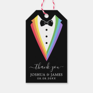 Etiqueta Para Presente Padrinho de casamento personalizado do arco-íris p