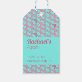 Etiqueta Para Presente Padrões cor-de-rosa, cor-de-rosa, Aqiqah Chá de fr