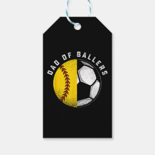 Etiqueta Para Presente Pai dos Atletas Pai Filho Jogador de Softbol Futeb