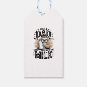 Etiqueta Para Presente pai e filho com design- 01 gráfico de preguiça-de-
