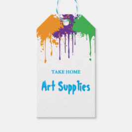 Etiqueta Para Presente Painting Party Take Home Art Supplies