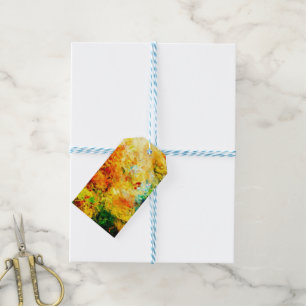 Etiqueta Para Presente Paleta de artistas coloridos