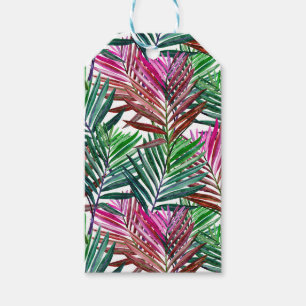 Etiqueta Para Presente Palmas de Verão de Praia Tropical Personalizadas
