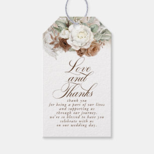 Etiqueta Para Presente Pampas Grass Floral Boho Natural Obrigado