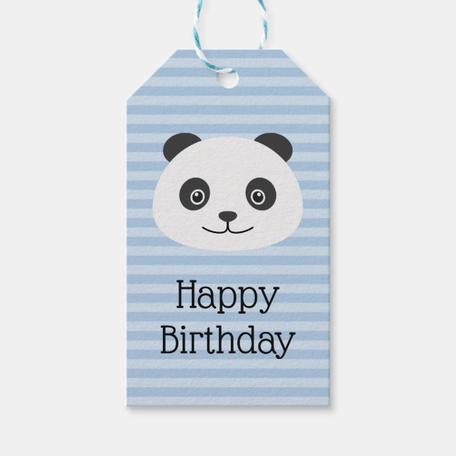 Etiqueta Para Presente Panda (Frente)