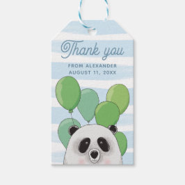 Etiqueta Para Presente Panda bonita. Crianças de animais de urso azul obr