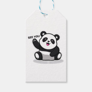 Etiqueta Para Presente panda pequeno fofo