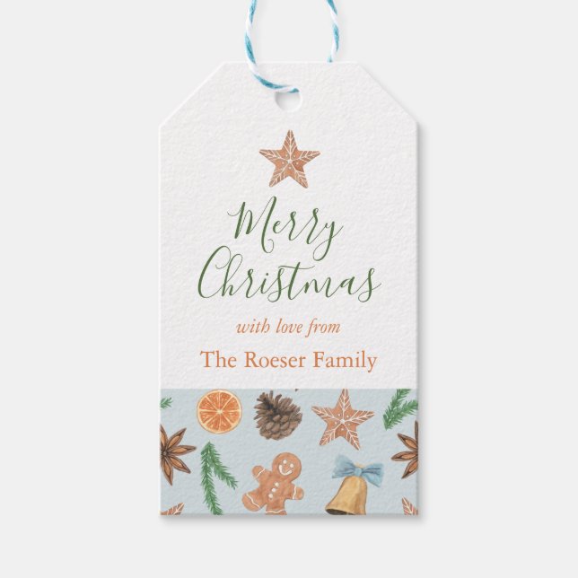 Etiqueta Para Presente Pão-de-açúcar e Selos (Frente)