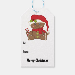Etiqueta Para Presente Pão-de-espécie do Natal