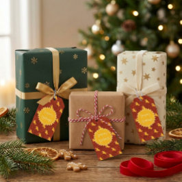 Etiqueta Para Presente Pão de Mel de Natal Personalizado