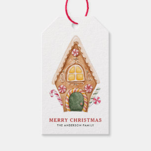 Etiqueta Para Presente Pão-de-Pão Cheio de Água Natal