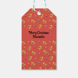 Etiqueta Para Presente Pão-de-Pão-Gelado Bonito Natal