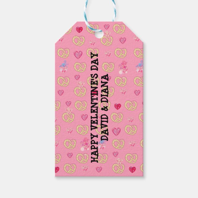 Etiqueta Para Presente Pão de pinheiro doce, pastelaria namorados (Frente)