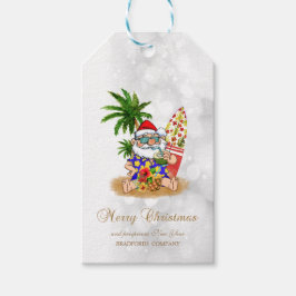 Etiqueta Para Presente Papai Noel Legal,Palmeira,Desfocada de Praia