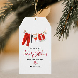 Etiqueta Para Presente Papai Noel moderno Feliz Natal