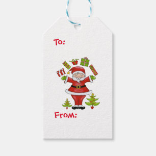 Etiqueta Para Presente Papai noel Sassy