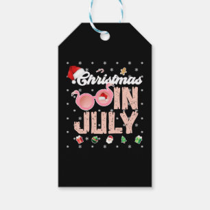 Etiqueta Para Presente Papai Noel surfando Natal no Havaí em julho
