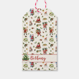 Etiqueta Para Presente Papai Noel Vintage Personalizado Natal
