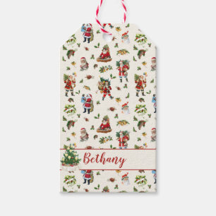 Etiqueta Para Presente Papai Noel Vintage Personalizado Natal