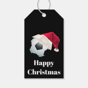 Etiqueta Para Presente Papais noeis De Futebol De Futebol De Natal