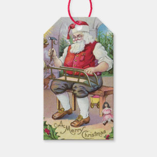 Etiqueta Para Presente Papais noeis de Vintage Bonito Fazer a Sled Gift T