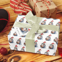 Etiqueta Para Presente Papais noeis Hippo, personalizado