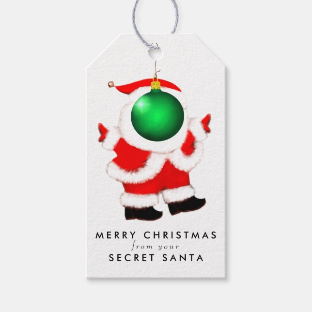 Etiqueta Para Presente Papais noeis secretos (Frente)