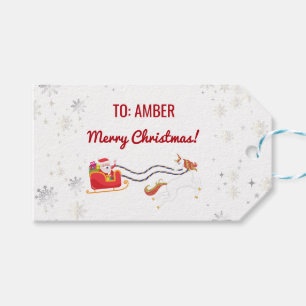 Etiqueta Para Presente Papais noeis Unicórn Modernos Cut Personalizados X