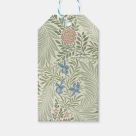 Etiqueta Para Presente Papel de Parede Floral Larkspur de William Morris