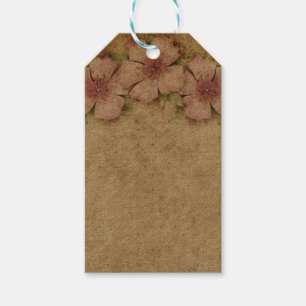 Etiqueta Para Presente Papel de parede floral velho