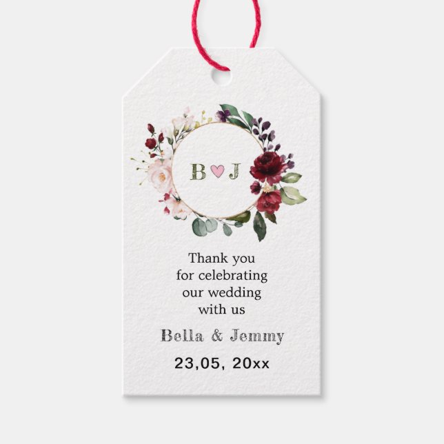 Etiqueta Para Presente Papel Kraft Personalizado, Casamento Personalizado (Frente)