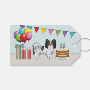 Etiqueta Para Presente Papillon Tricolor Feliz Aniversário Colorido