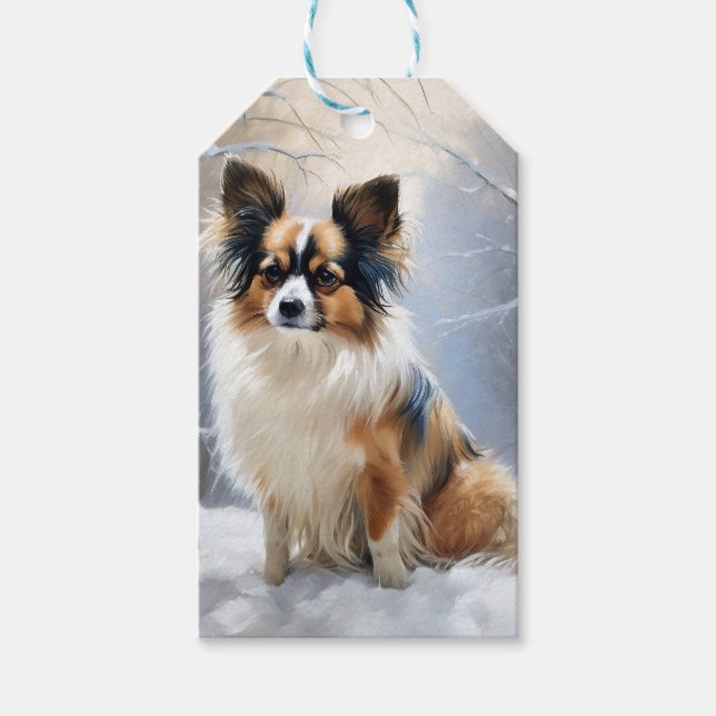 Etiqueta Para Presente Papoila Deixe Nevar Natal (Frente)