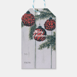 Etiqueta Para Presente Para/De Rústico Minimalista Feliz Natal Férias