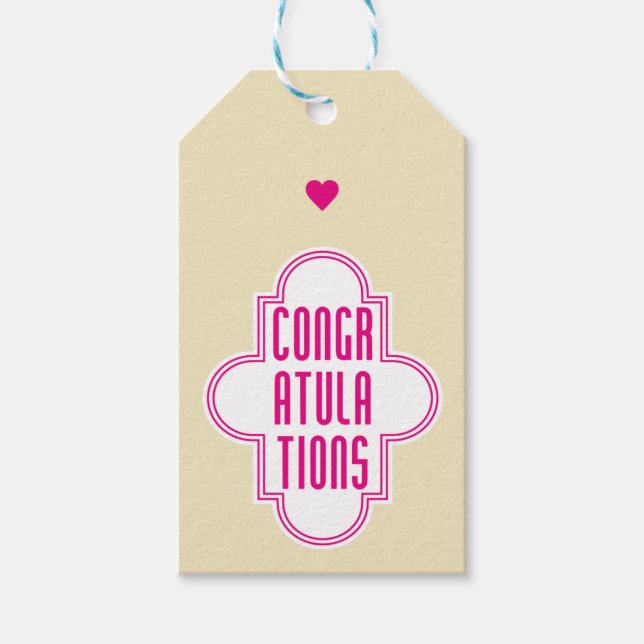 Etiqueta Para Presente Parabéns (Frente)