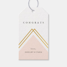 Etiqueta Para Presente Parabéns Geométricos Modernos